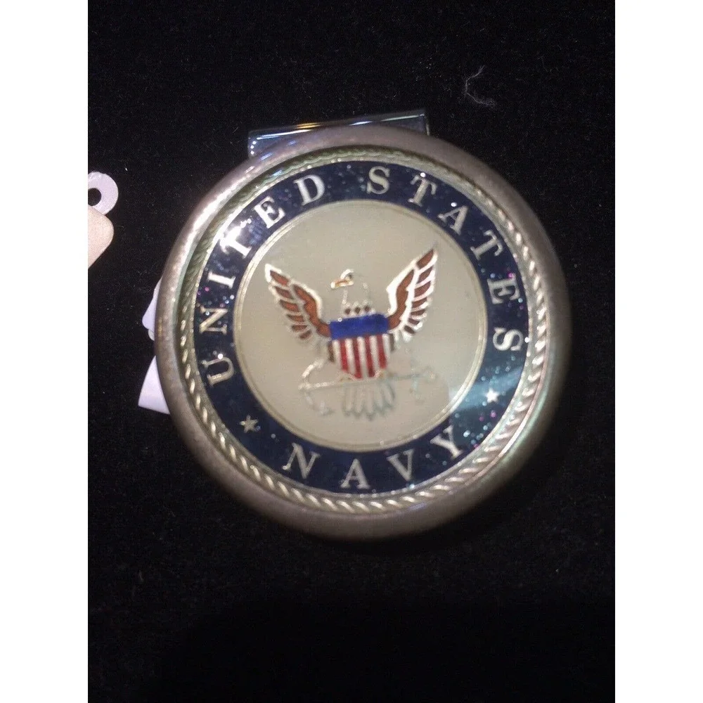 Money Clip United States Navy Round Navy Seal Eagle Center Beautiful Gift